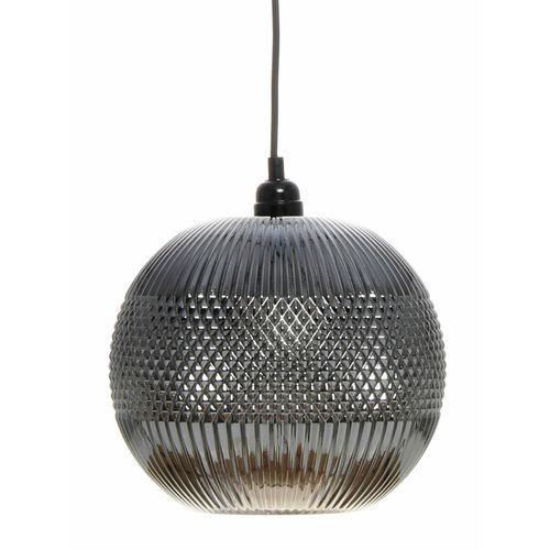 Suspension Verre Gris 25x25x26cm