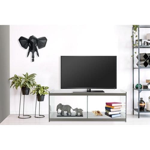 Table TV Verre Gris 120x60x45cm
