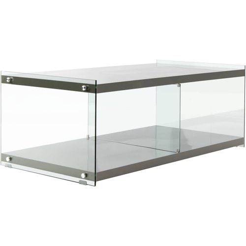 Table TV Verre Gris 120x60x45cm