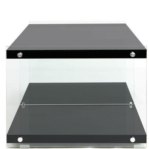Table TV Verre Noir 120x60x45cm