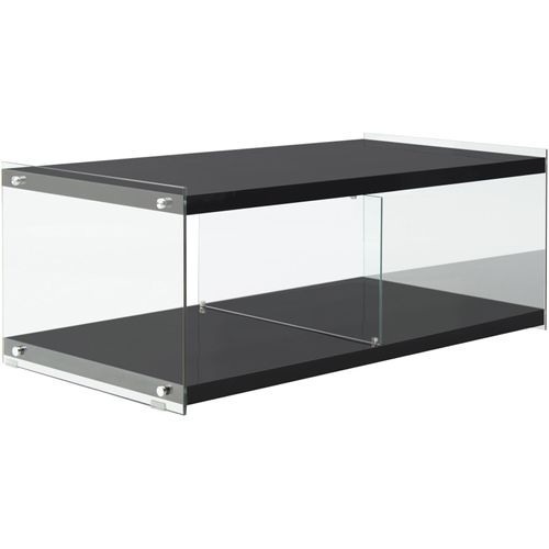 Table TV Verre Noir 120x60x45cm