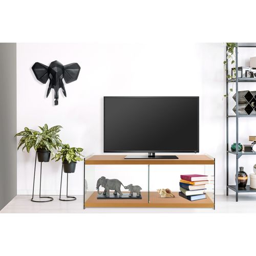 Table TV Verre Or 120x60x45cm