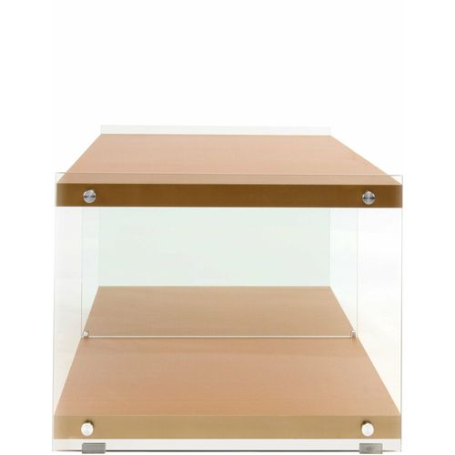 Table TV Verre Or 120x60x45cm