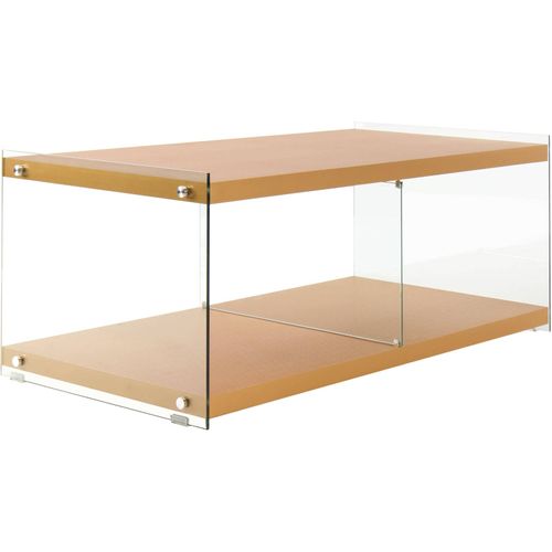 Table TV Verre Or 120x60x45cm