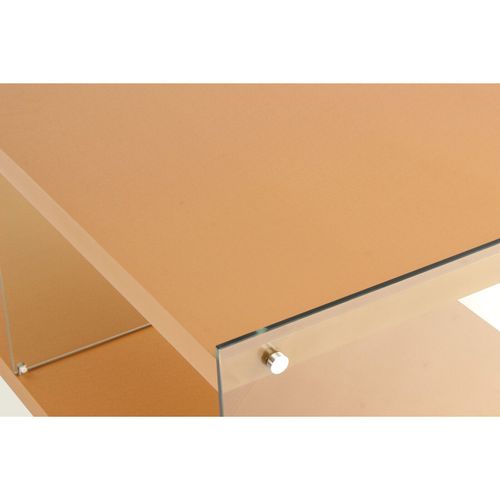 Table TV Verre Or 120x60x45cm