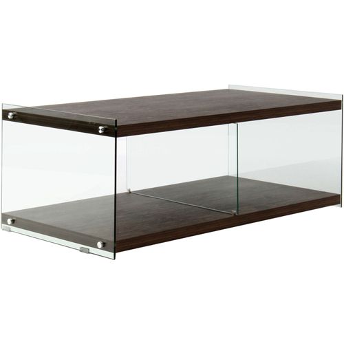 Table TV Verre Marron 120x60x45cm