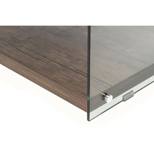 Table TV Verre Marron 120x60x45cm