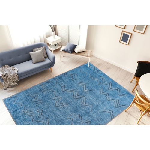 Tapis Antique 325 80 X 150 Cm Bleu