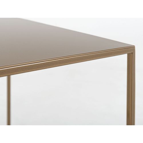 Table Basse Métal Or 50x50x45cm