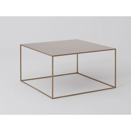 Table Basse Métal Or 80x80x45cm