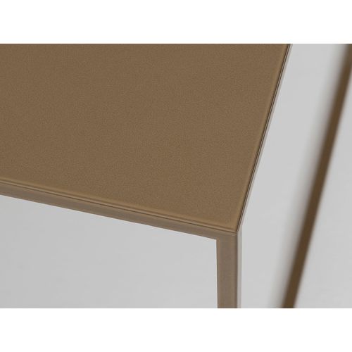 Table Basse Métal Or 80x80x45cm