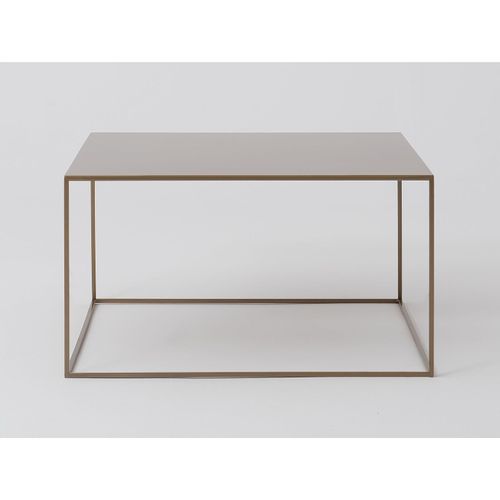 Table Basse Métal Or 80x80x45cm