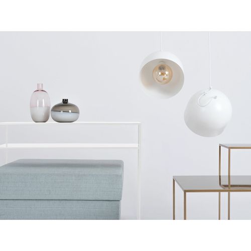 Console 2 Plateaux En Métal Thermolaquél Blanc L100cm