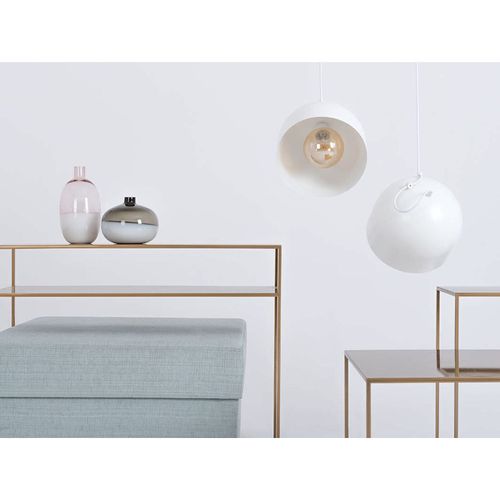 Console 2 Plateaux En Métal Thermolaquél Doré L100cm