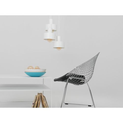 Table Basse Métal Blanc 80x80x45cm