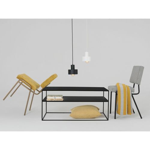 Table Basse Métal Noir 100x60x45cm