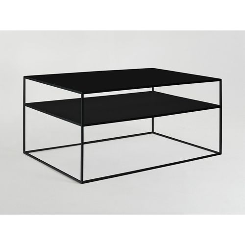 Table Basse Métal Noir 100x60x45cm