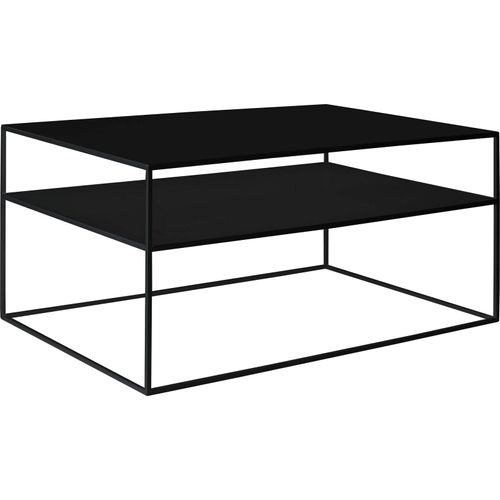 Table Basse Métal Noir 100x60x45cm