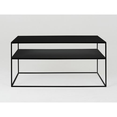 Table Basse Métal Noir 100x60x45cm