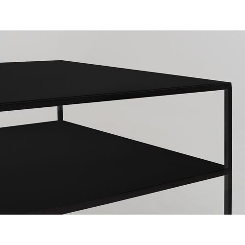 Table Basse Métal Noir 100x60x45cm