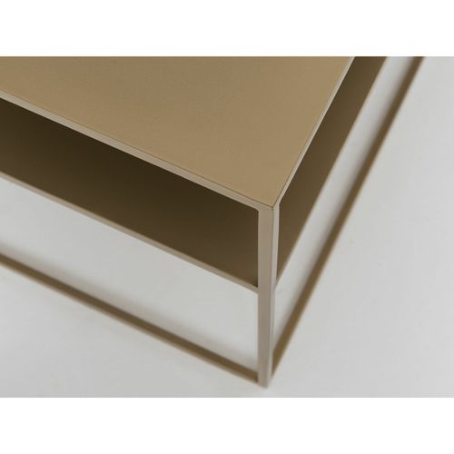 Table Basse Métal Doré 100x60x45cm