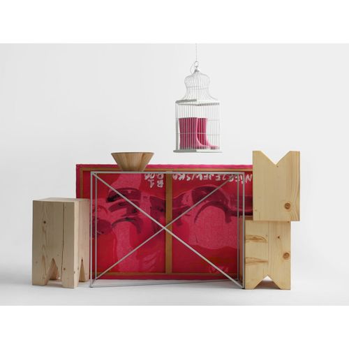 Console En Métal Gris L100cm