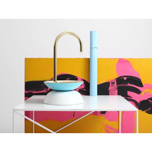 Table Basse Métal Blanc 100x100x45cm