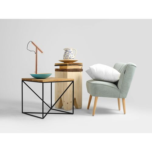 Table Basse Bois Clair 50x50x45cm