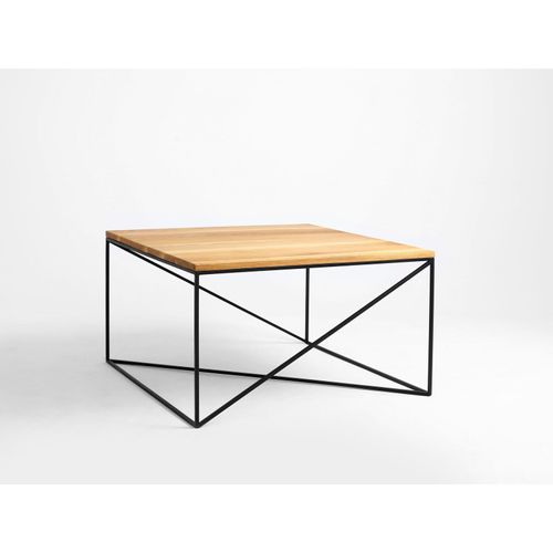 Table Basse Bois Clair 100x100x45cm