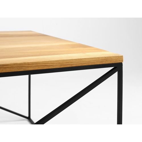 Table Basse Bois Clair 100x100x45cm