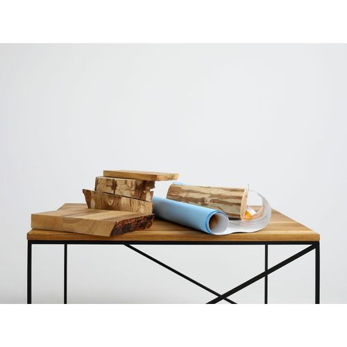 Table Basse Bois Clair 100x100x45cm