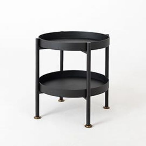 Table Basse Acier Noir 40x20x45cm