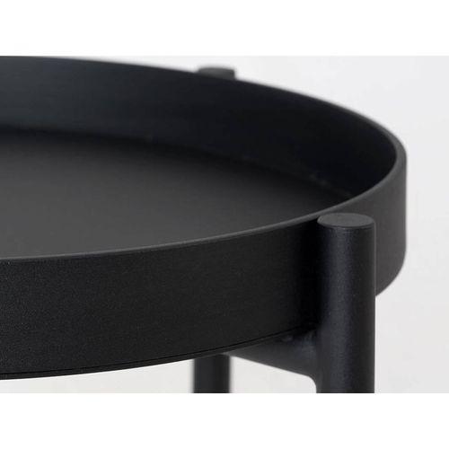 Table Basse Acier Noir 60x20x45cm