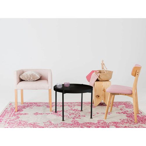 Table Basse Acier Noir 60x20x45cm