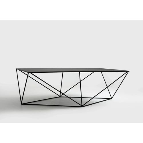 Table Basse Métal Noir 140x80x45cm