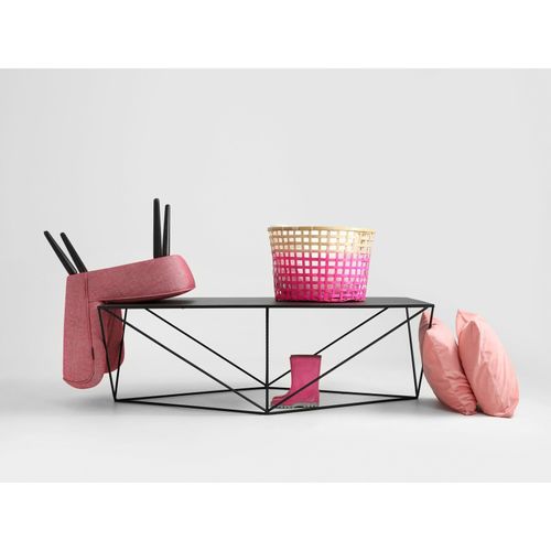 Table Basse Métal Noir 140x80x45cm