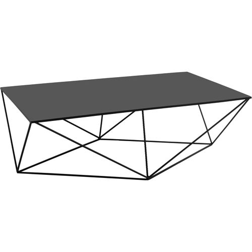 Table Basse Métal Noir 140x80x45cm