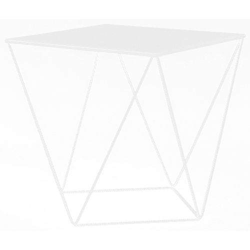 Table Basse Métal Blanc 55x55x55cm