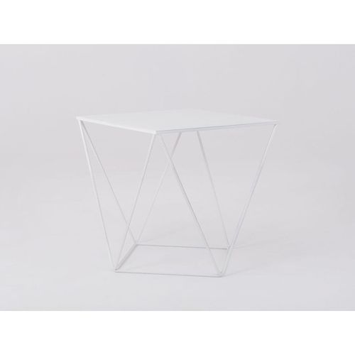 Table Basse Métal Blanc 55x55x55cm