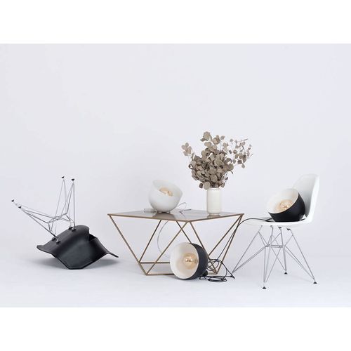 Table Basse Métal Or 80x80x45cm