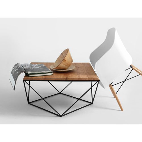 Table Basse Bois Clair 80x80x45cm