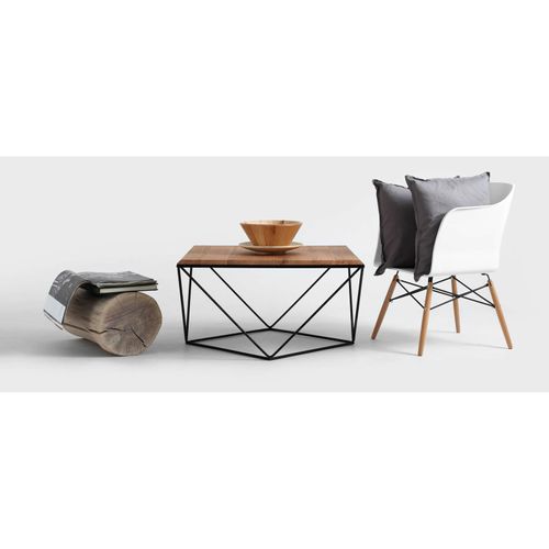 Table Basse Bois Clair 80x80x45cm