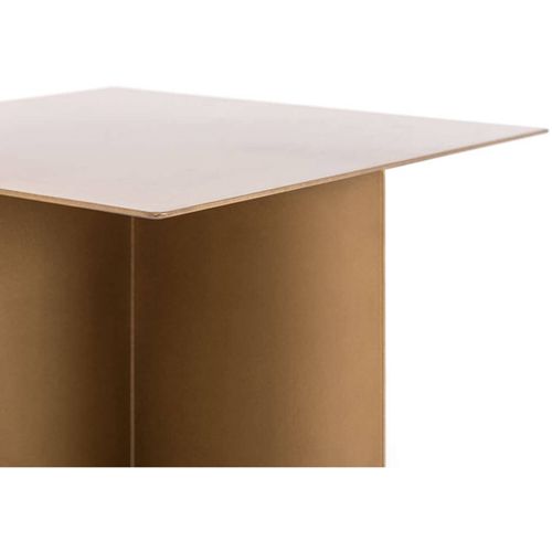 Bout De Canapé Métal Doré 30x30x60cm