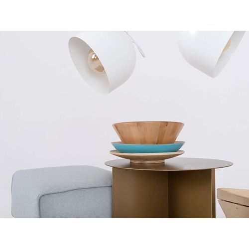 Table Basse Métal Doré 50x50x45cm