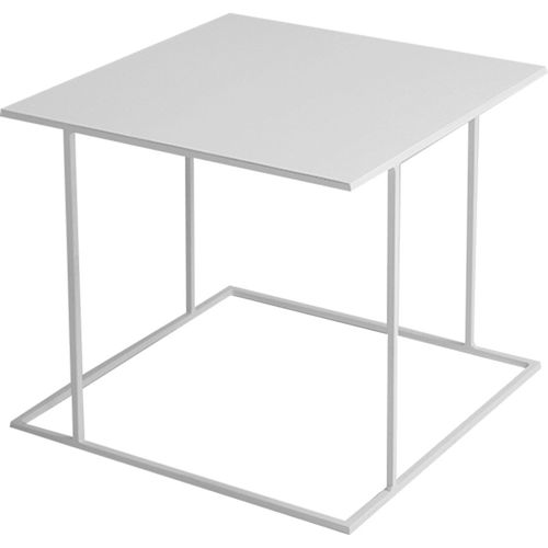 Table Basse Métal Blanc 50x50x45cm