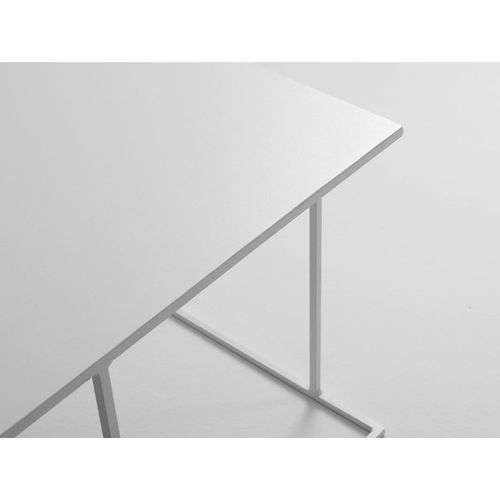 Table Basse Métal Blanc 50x50x45cm