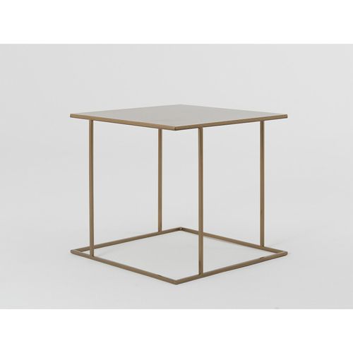 Table Basse Métal Doré 50x50x45cm