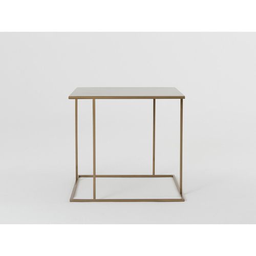 Table Basse Métal Doré 50x50x45cm