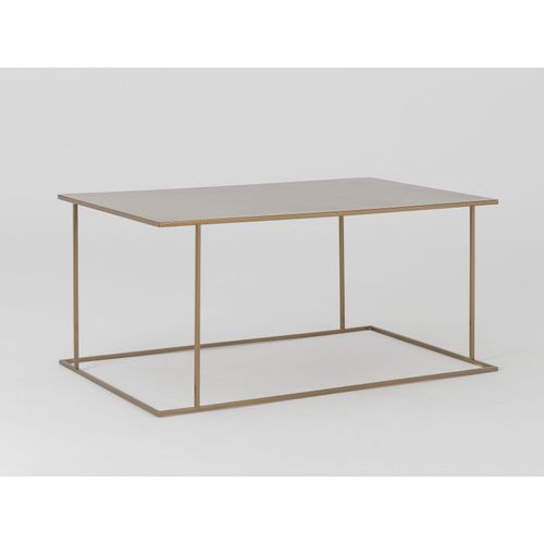 Table Basse Métal Doré 100x60x45cm