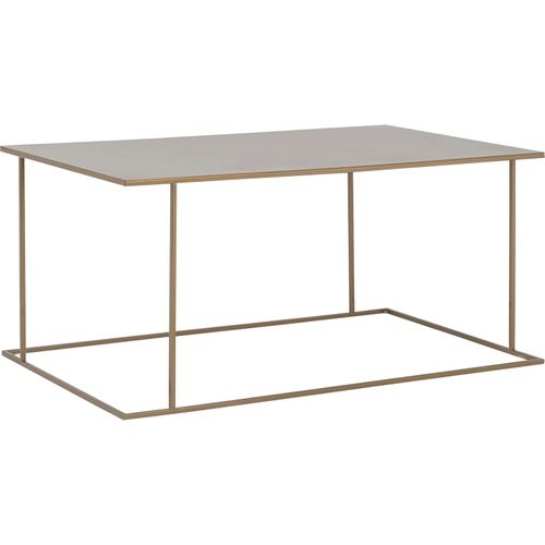 Table Basse Métal Doré 100x60x45cm